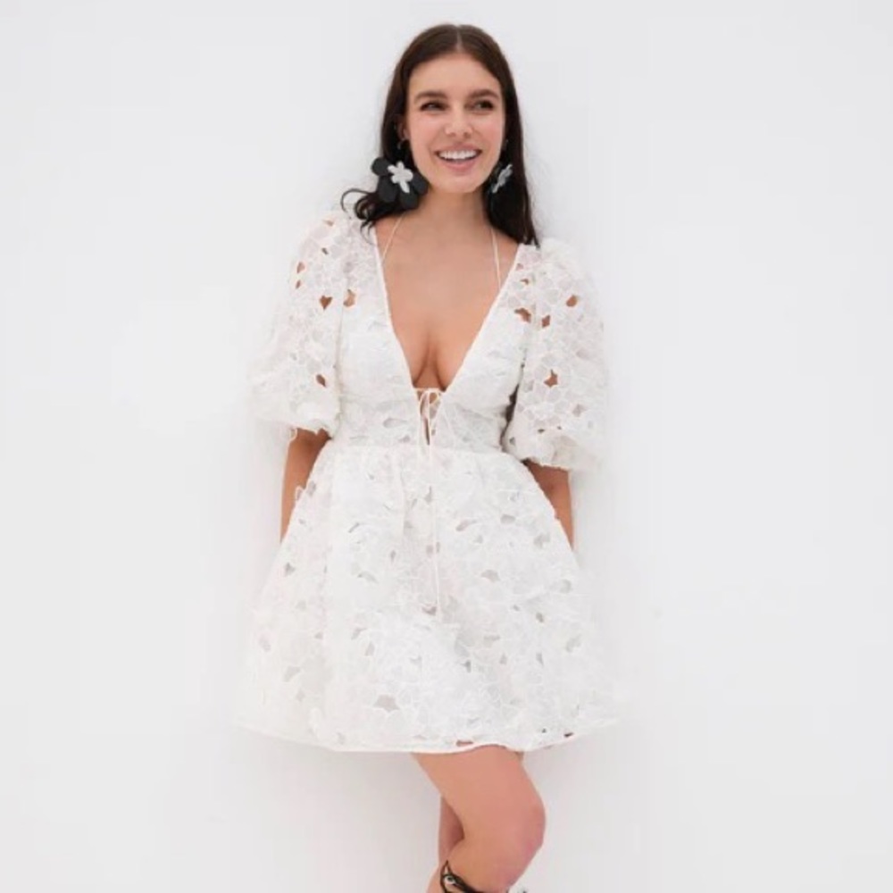 For Love & Lemons Leighton Mini Dress Medium